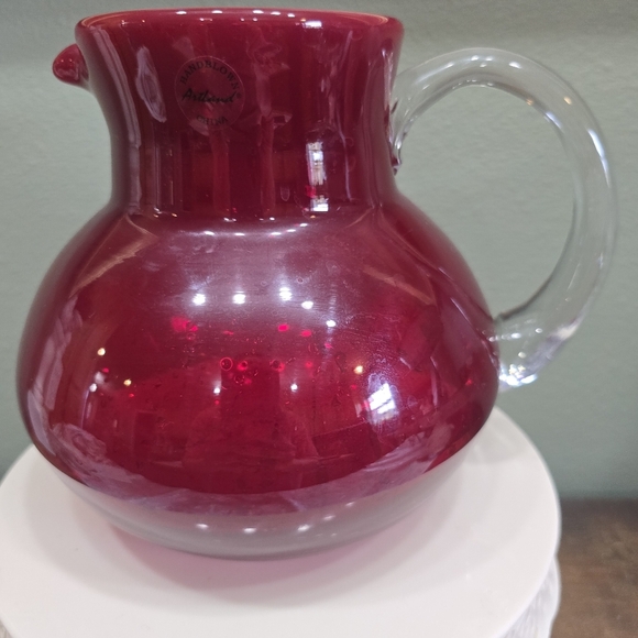 Artland Ruby Red Glass Pitcher - Picture 1 of 5